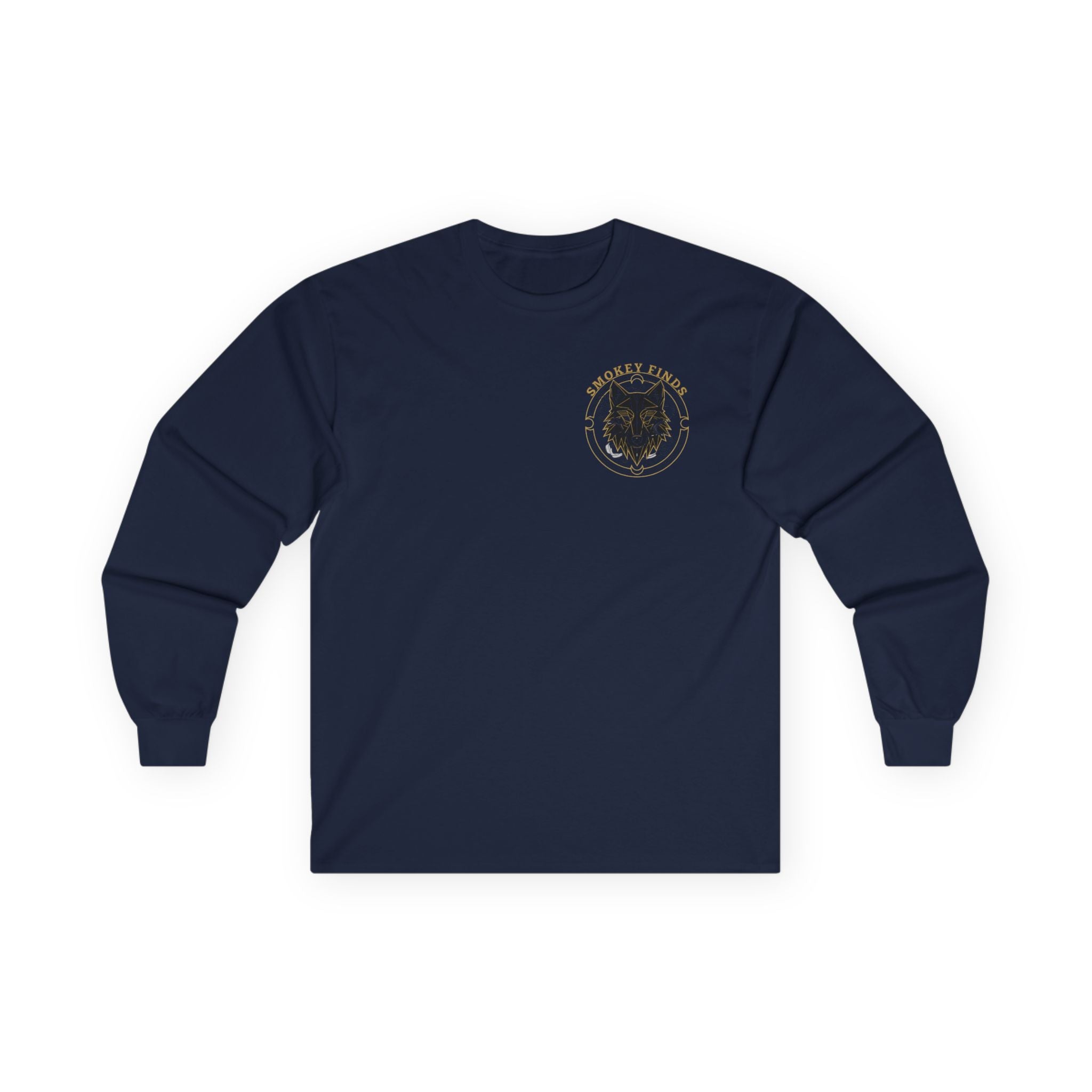 Smokey Finds Wolf Long Sleeve Tee | Chest Patch & Back Print