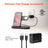 Hypergear 3-in-1 Wireless Charging Dock Black (15328-HYP) - Smokey Finds