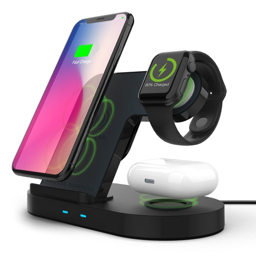 Hypergear 3-in-1 Wireless Charging Dock Black (15328-HYP) - Smokey Finds