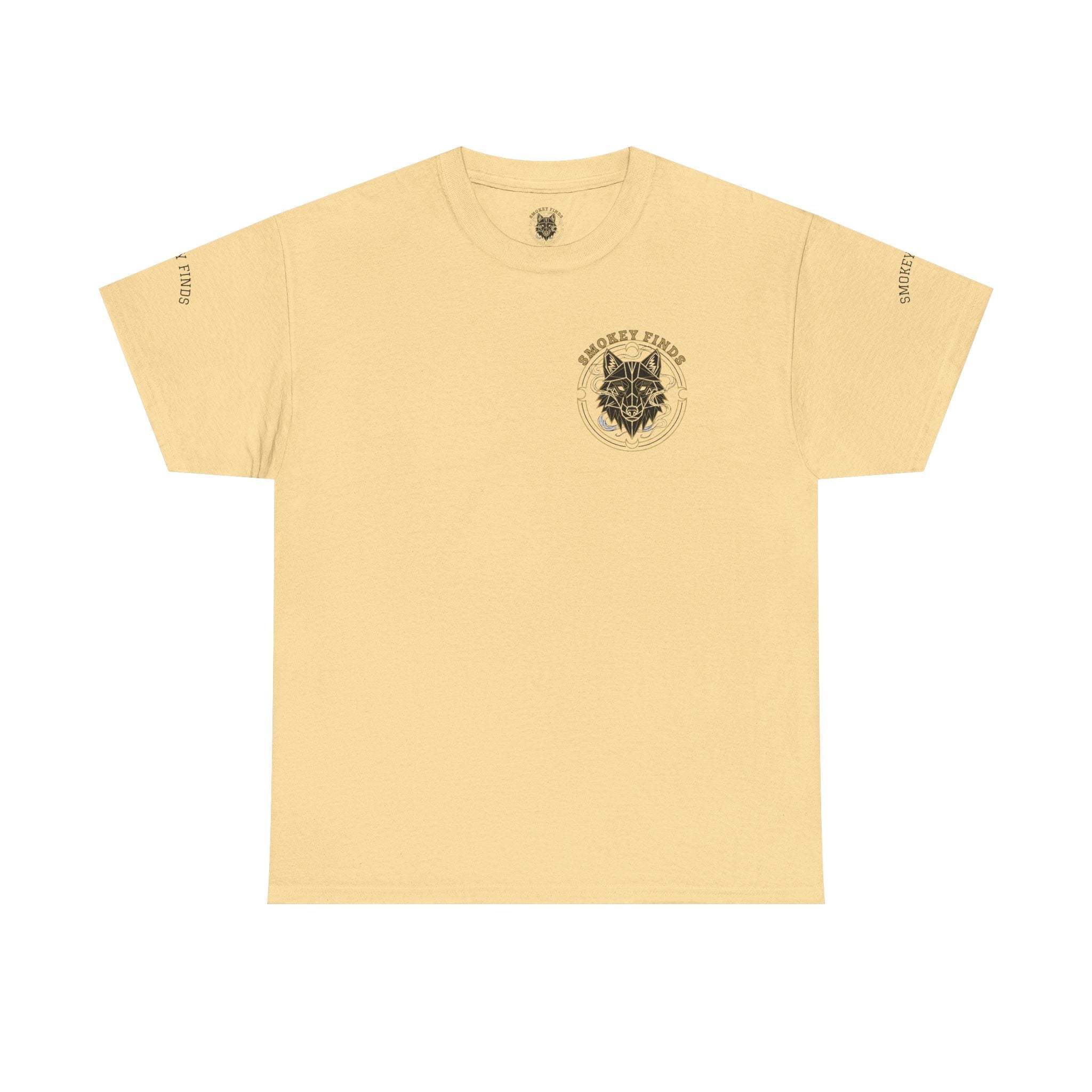 Smokey Finds Forest Family Wolf Crest Tee | Crew Neck Graphic T-Shirt