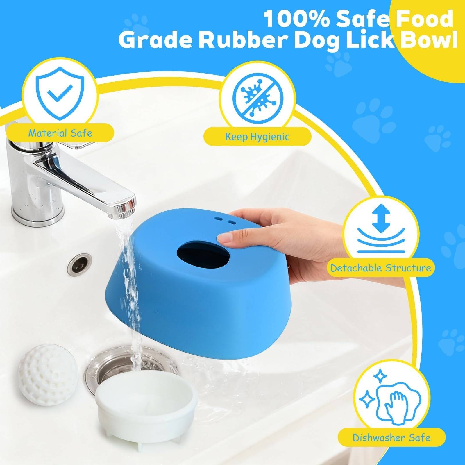 Pet Slow Feeder Non-Slip Spherical Dog Licking Bowl Anti-Choking - Smokey Finds