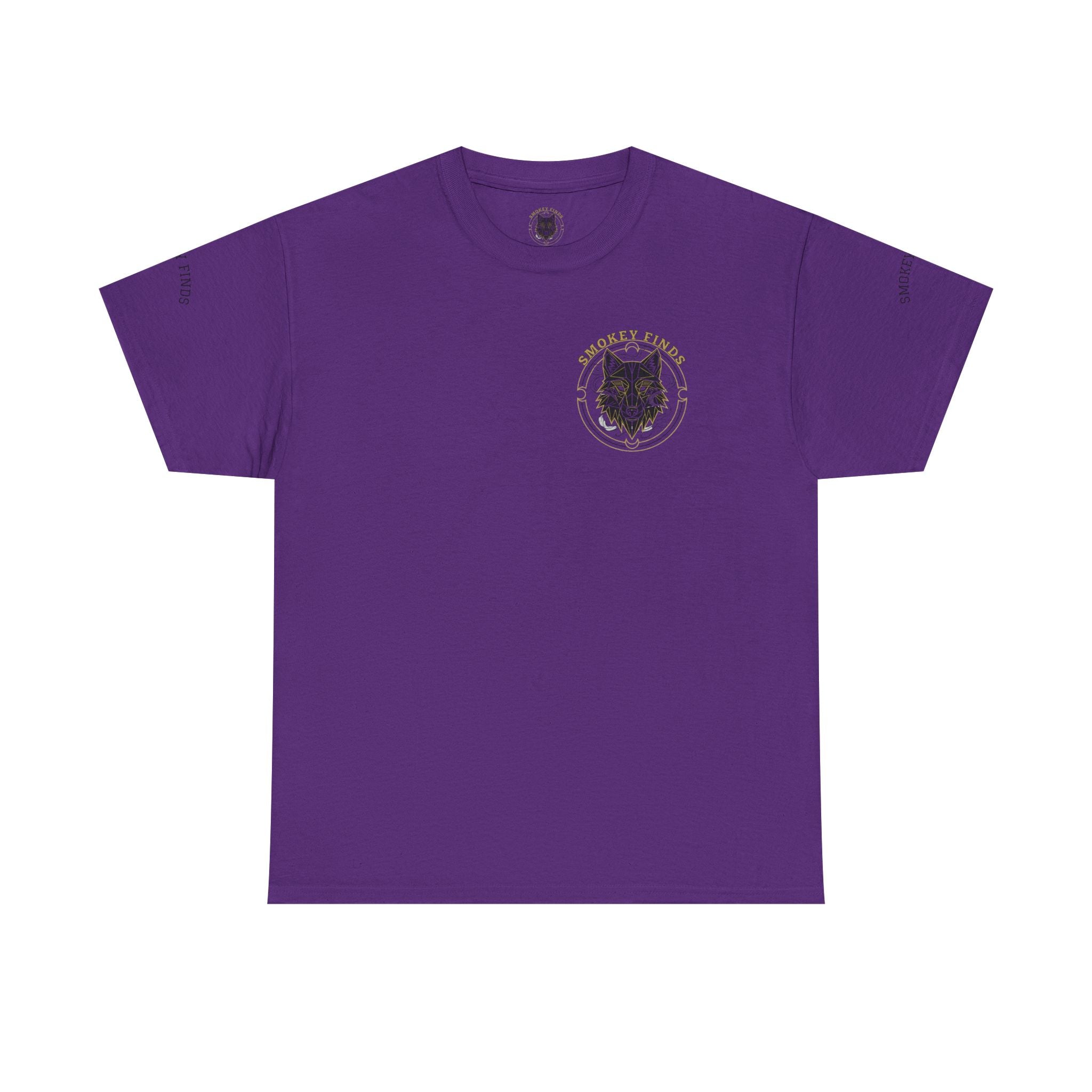 Smokey Finds Forest Family Wolf Crest Tee | Crew Neck Graphic T-Shirt