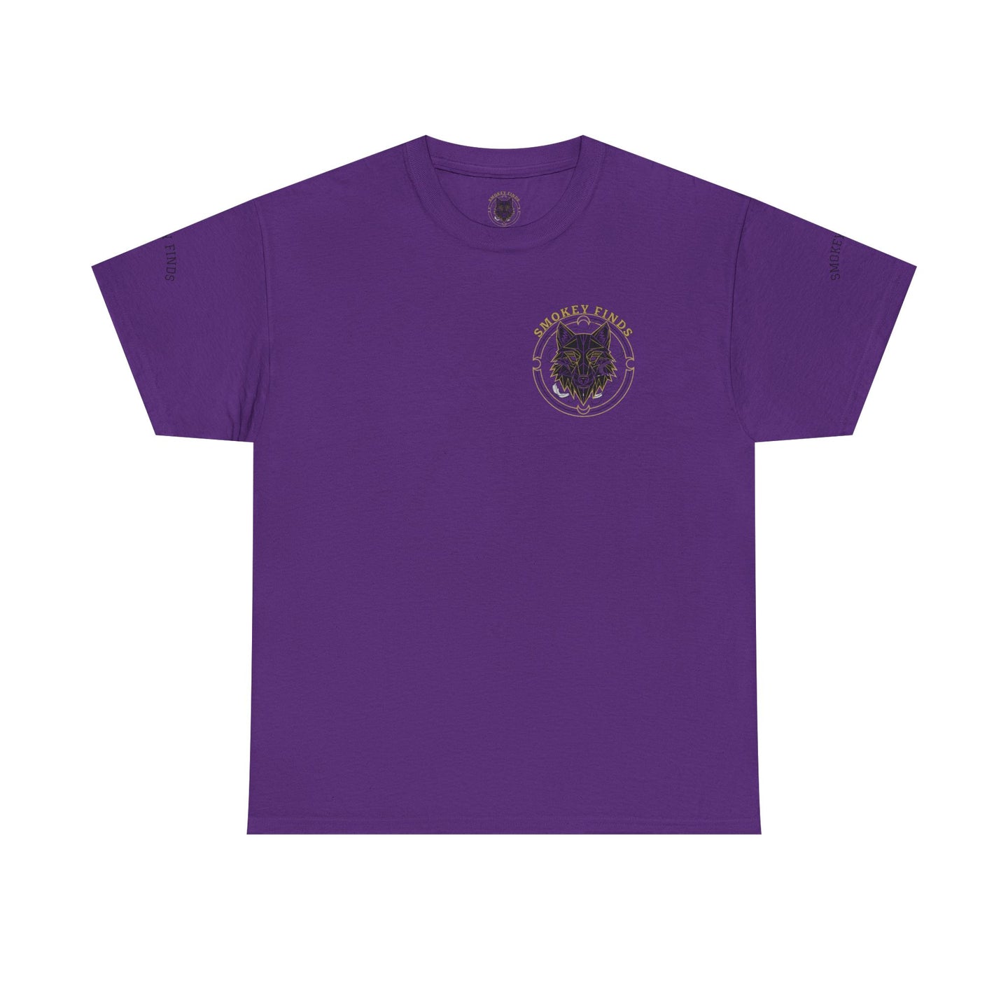 Smokey Finds Forest Family Wolf Crest Tee | Crew Neck Graphic T-Shirt