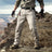 Waterproof tactical cargo pants khaki multi-pocket design