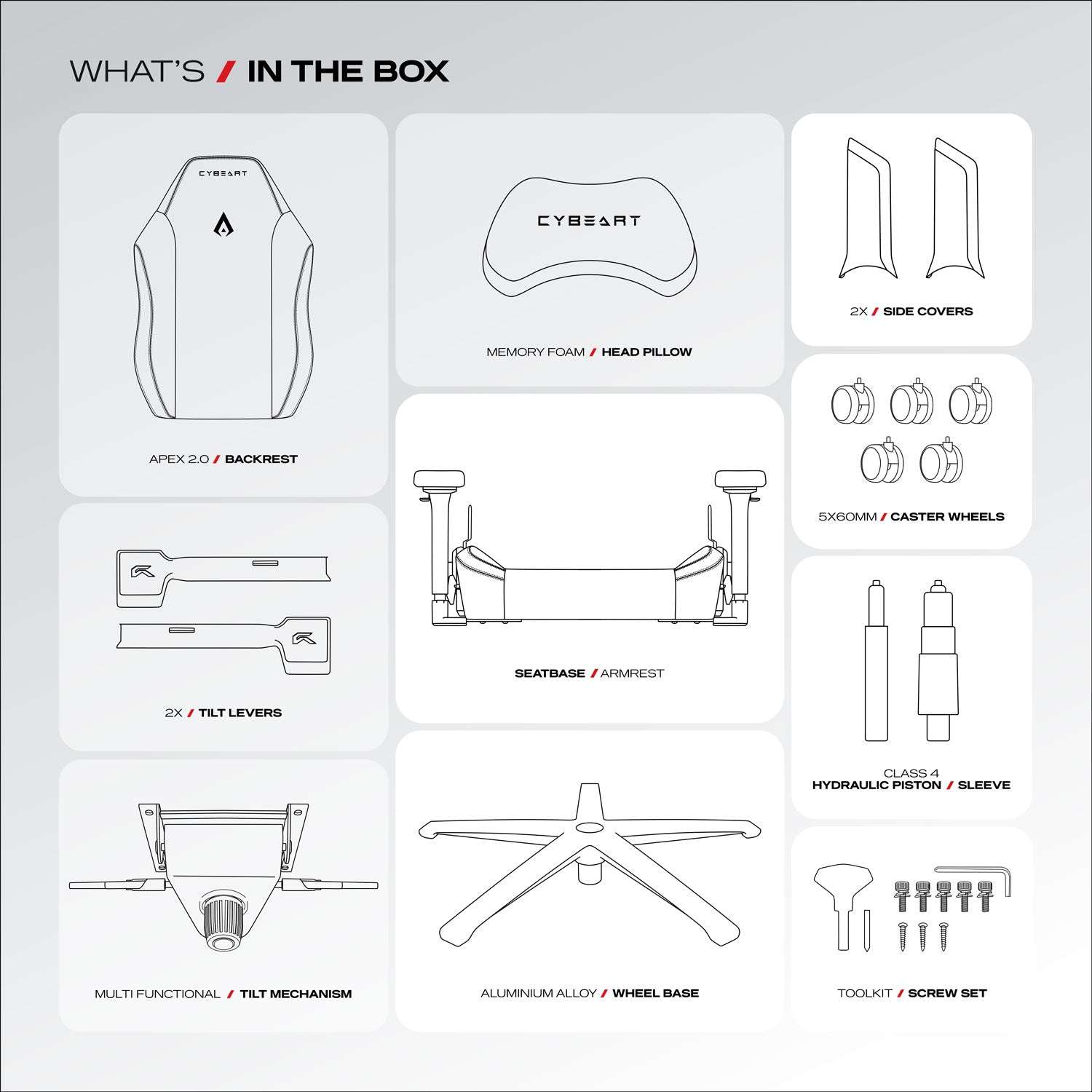Apex Series - Arctic White Gaming Chair - Smokey Finds