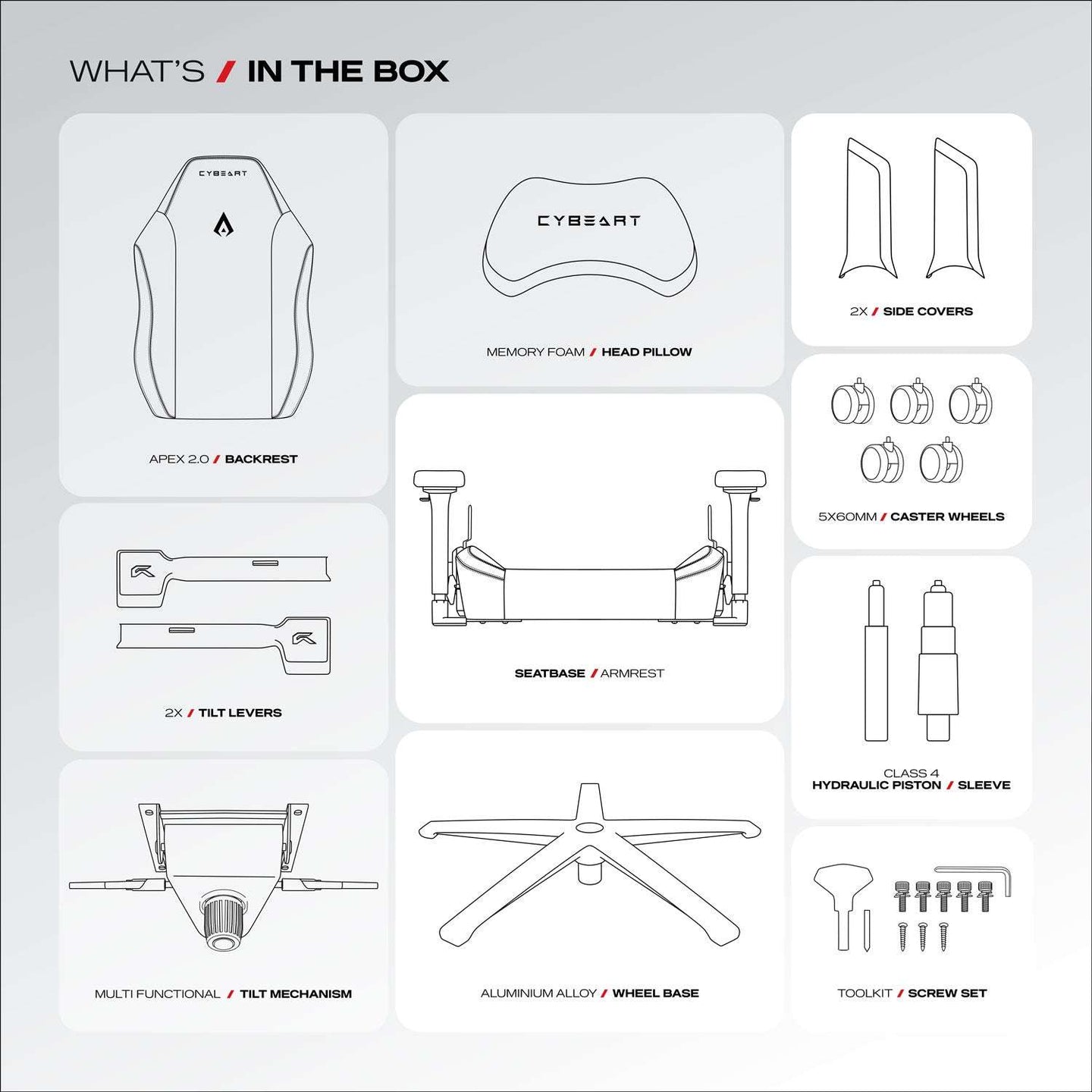 Apex Series - Arctic White Gaming Chair - Smokey Finds