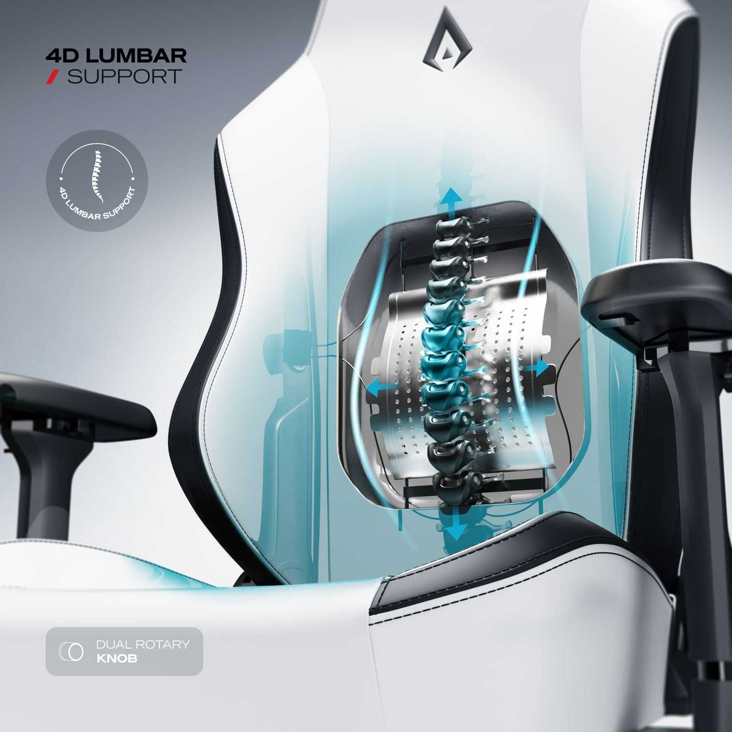Apex Series - Arctic White Gaming Chair - Smokey Finds