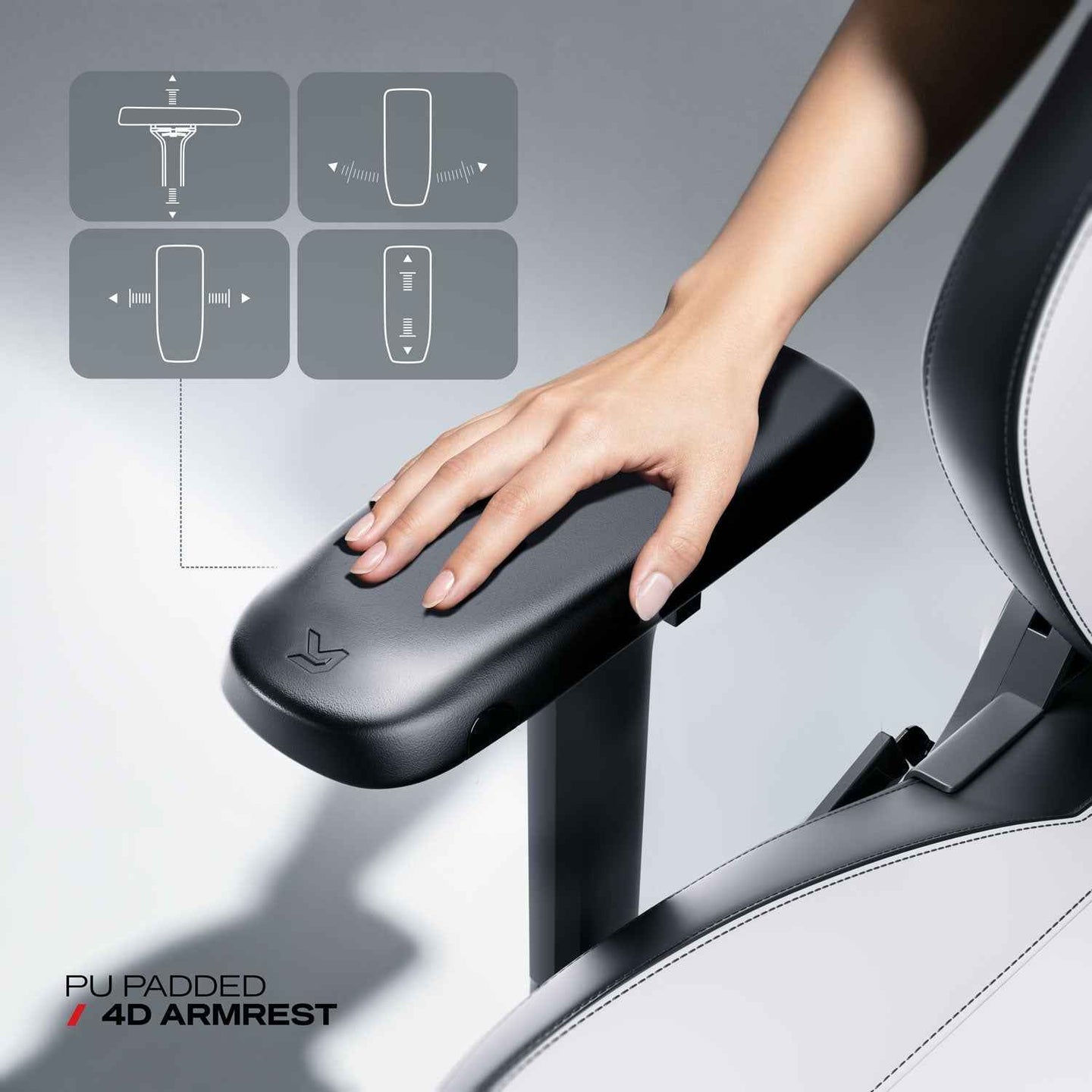 Apex Series - Arctic White Gaming Chair - Smokey Finds