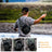 Waterproof tactical sling bag back panel dark camo