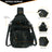 Tactical crossbody sling bag MOLLE webbing dark camo