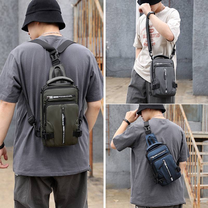 Men's Crossbody Bag: Stylish & Functional Sling Backpack for Everyday Use - Smokey Finds