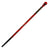 Close-up of the red and black painted wooden handle of the Malawi walking cane