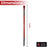 Measurement guide showing the length of the handmade Malawi walking cane