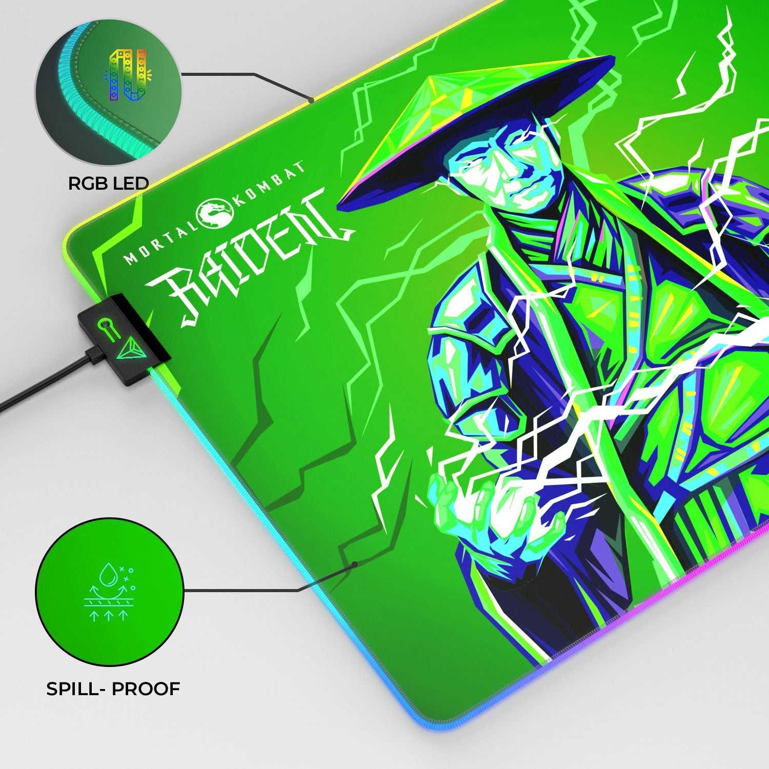 Raiden Gaming Mouse Pad XL Speed Control Pro - Smokey Finds