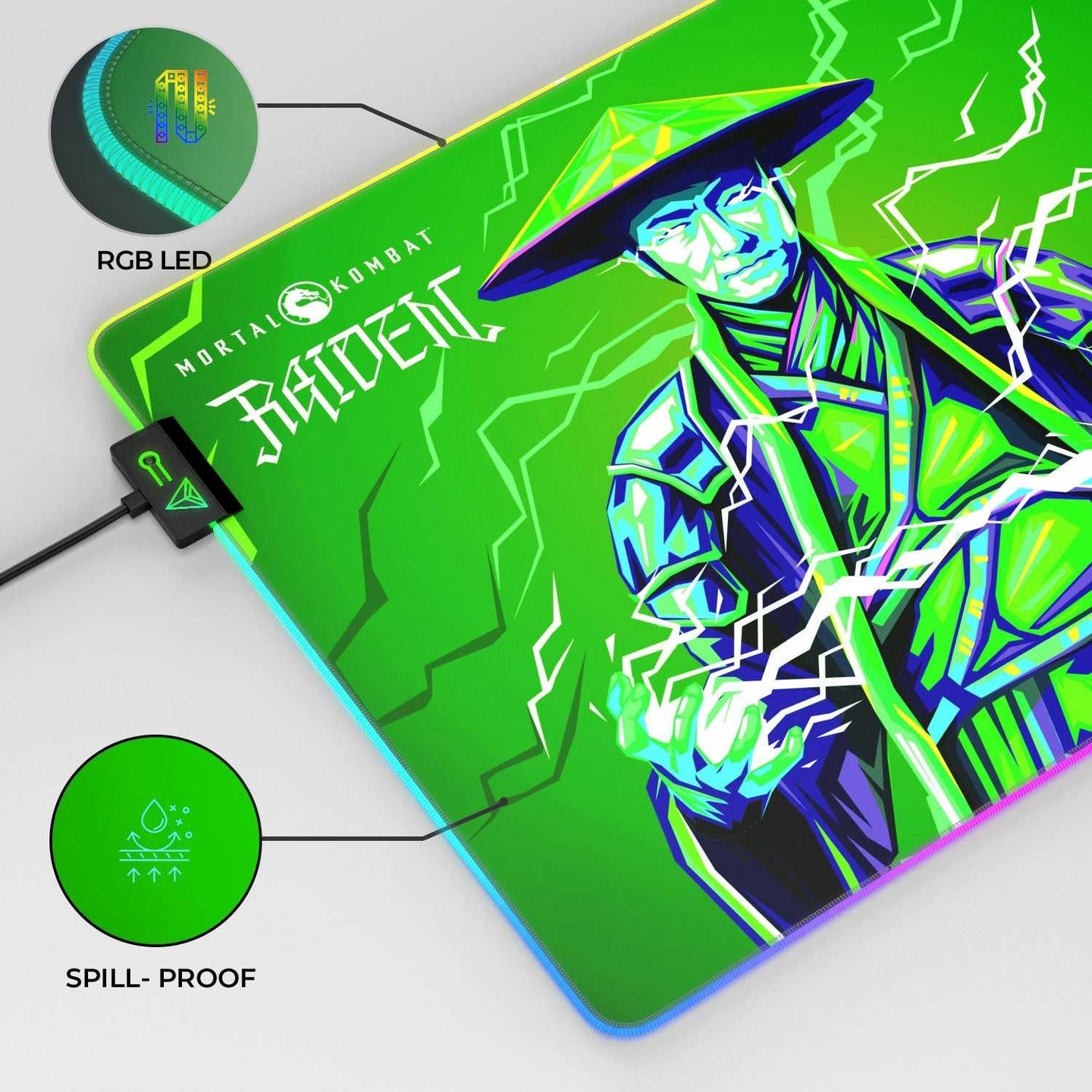 Raiden Gaming Mouse Pad XL Speed Control Pro - Smokey Finds