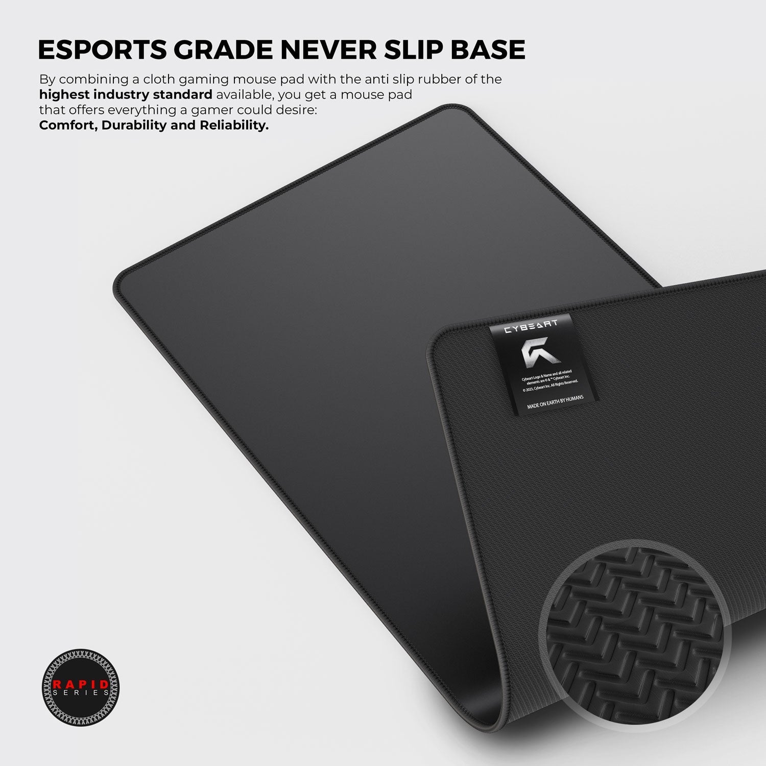 Ghost (Black) Gaming Mouse Pad