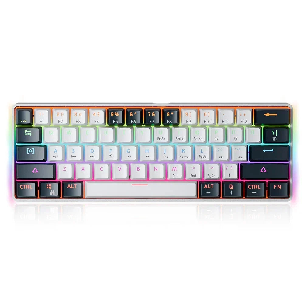 NNEOBA 61-Key Mechanical Gaming Keyboard | Hot-Swap Red Switches & RGB