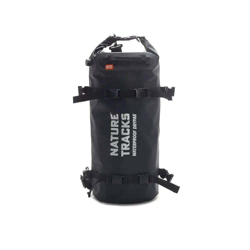 "Peak Series 25L Drypak Bag in outdoor adventure setting"