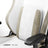 Lunar Edition gaming chair backrest detail white and grey