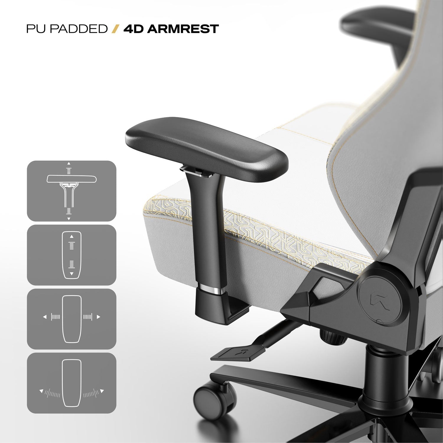 NEO Series gaming chair seat cushion close up