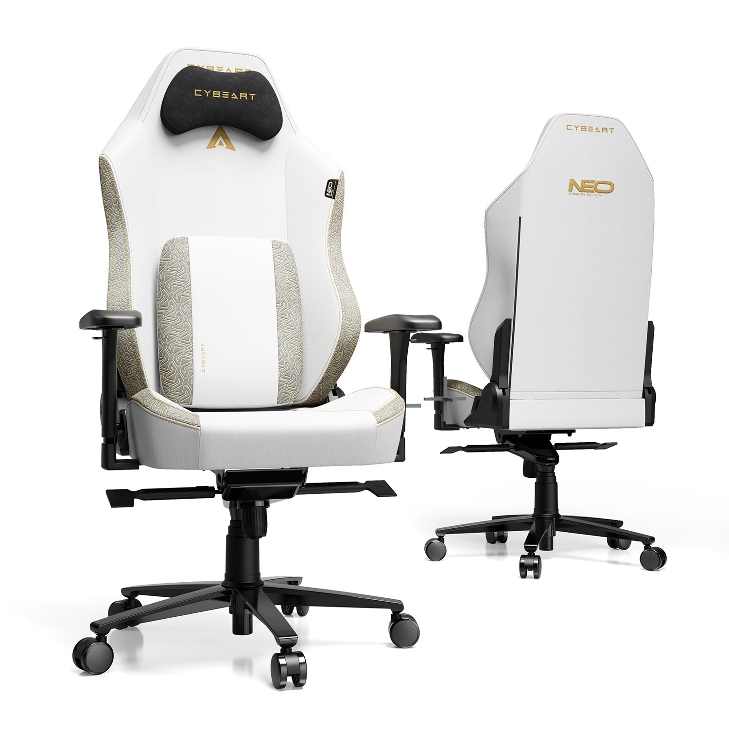 NEO Series Lunar Edition gaming chair white front view