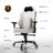 NEO Series Lunar Edition white gaming chair lifestyle setup