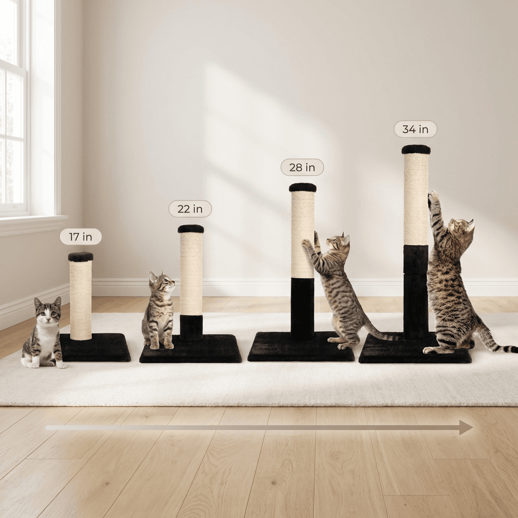 Noba Evolution - 4 in 1 Scratching post - Black Faux Fur