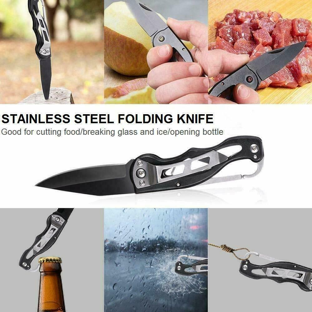"All-in-one emergency survival kit for outdoor adventures"