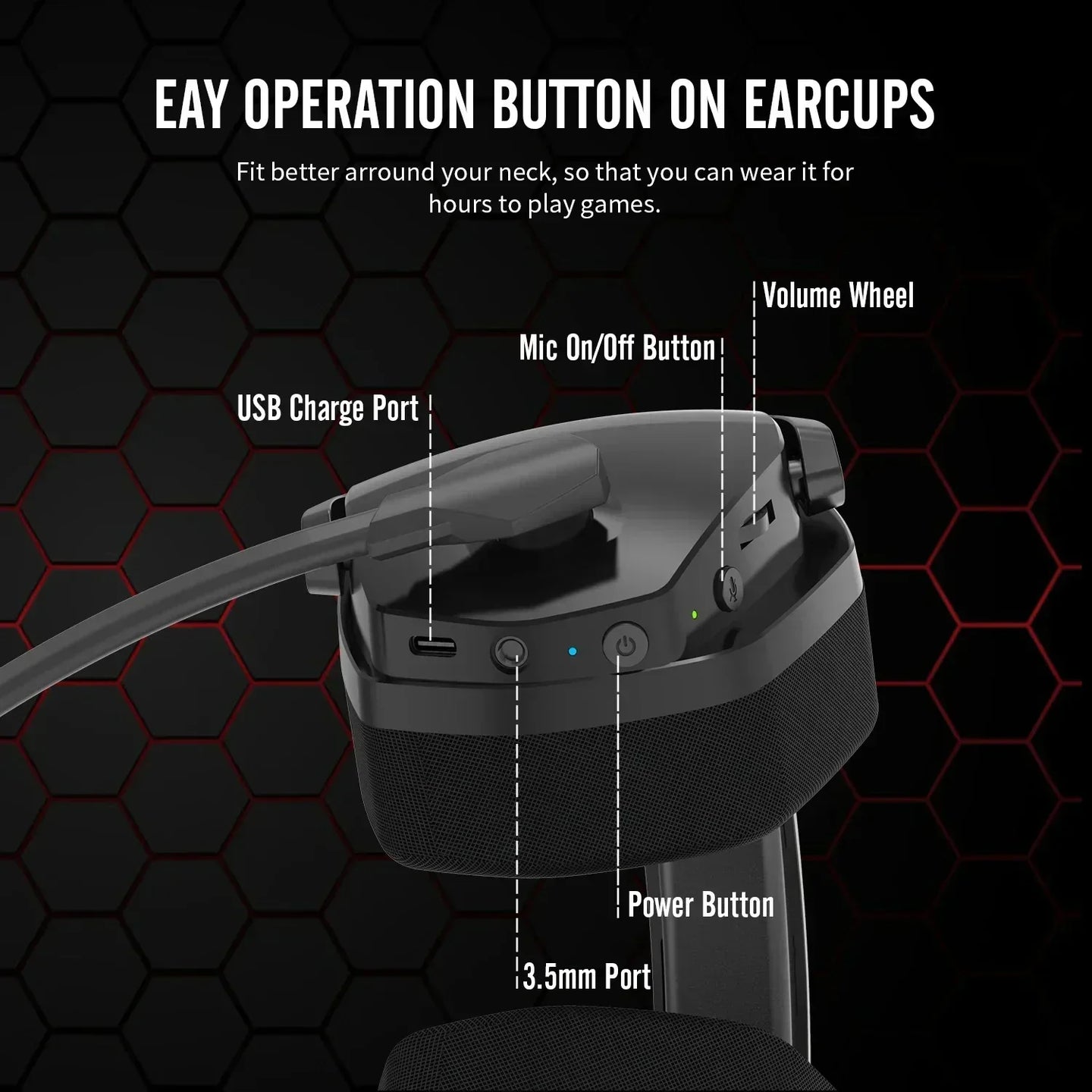 Dual Wireless Gaming Headset | 2.4GHz + Bluetooth, 48Hr Battery | PS5, PC, Switch