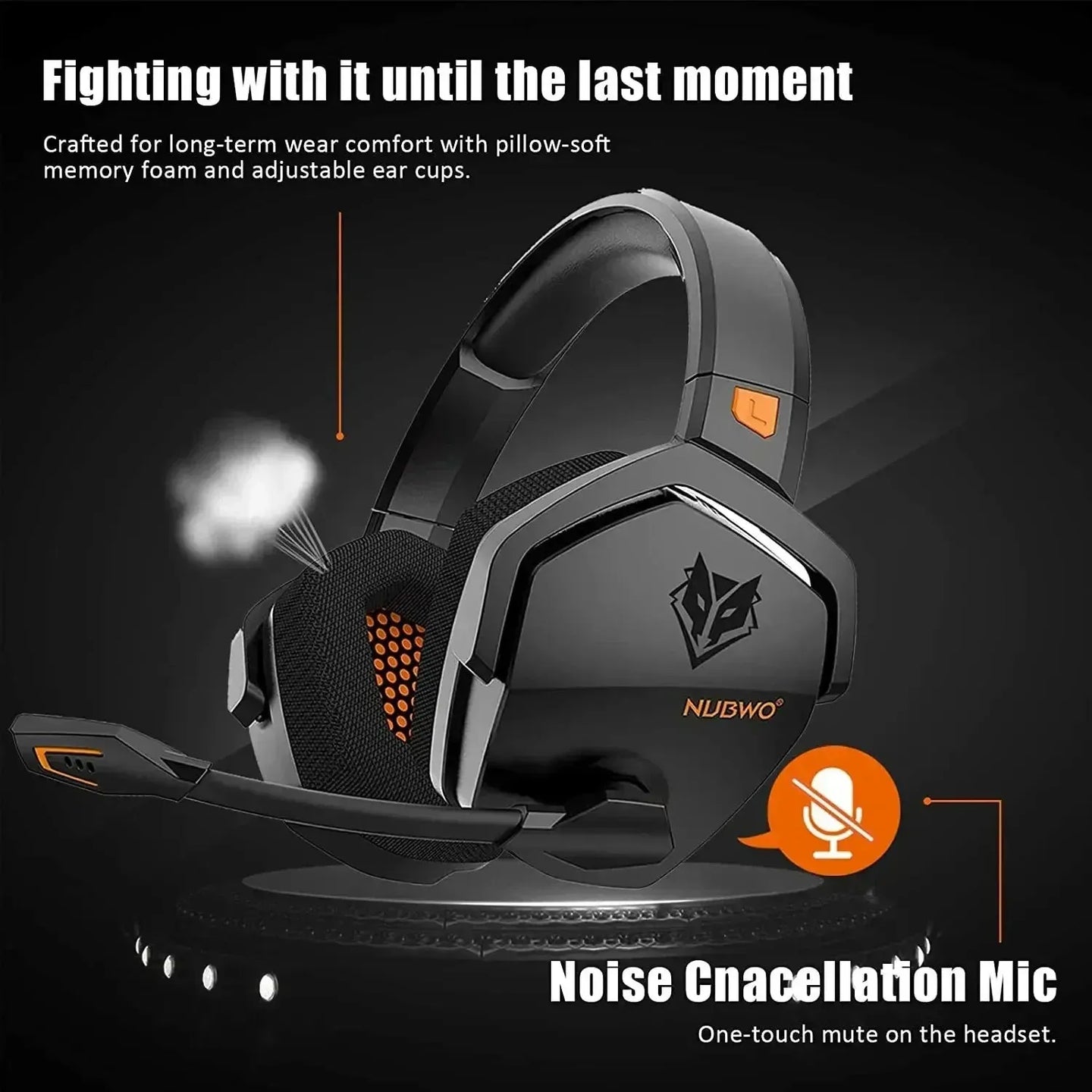 Dual Wireless Gaming Headset | 2.4GHz + Bluetooth, 48Hr Battery | PS5, PC, Switch