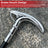 Steel shaft pole with snake wrap handle for walking cane