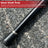 Metal snake mouth design on walking cane handle with black shaft