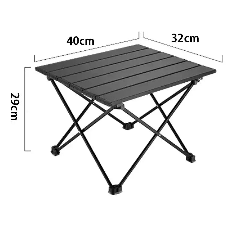 Folding Small Table Simple - Smokey Finds