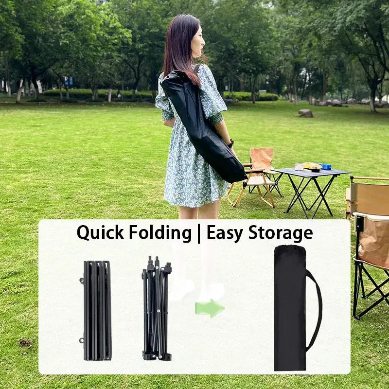 Folding Small Table Simple - Smokey Finds