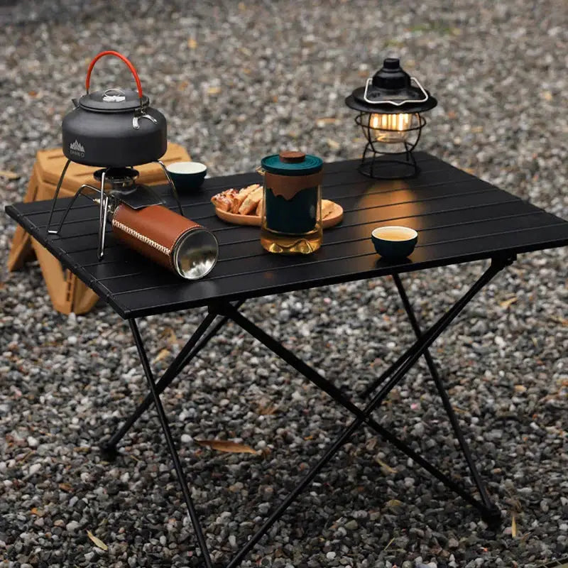 Folding Small Table Simple - Smokey Finds