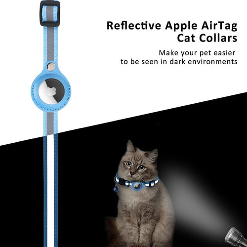 Reflective Airtag Case Collar for Cats and Dogs - Smokey Finds