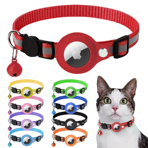 Reflective Airtag Case Collar for Cats and Dogs - Smokey Finds