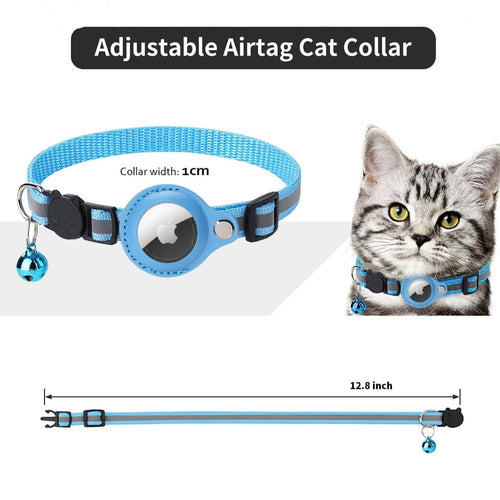 Reflective Airtag Case Collar for Cats and Dogs - Smokey Finds