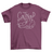 Cat Nap graphic t-shirt in navy, front view 