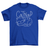 Cat Nap graphic t-shirt in navy, front view 