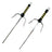 "With the Sun" Octagonal 15" Chrome Sai Pair - Smokey Finds