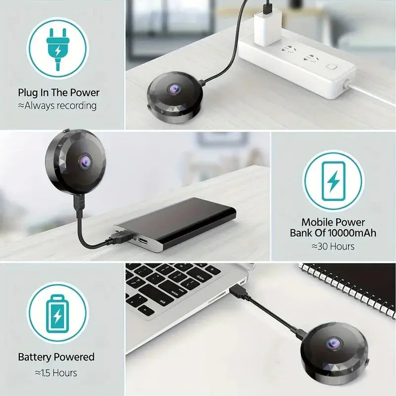Mini WiFi Wireless Security Camera Night Vision (1080P HD) - Smokey Finds