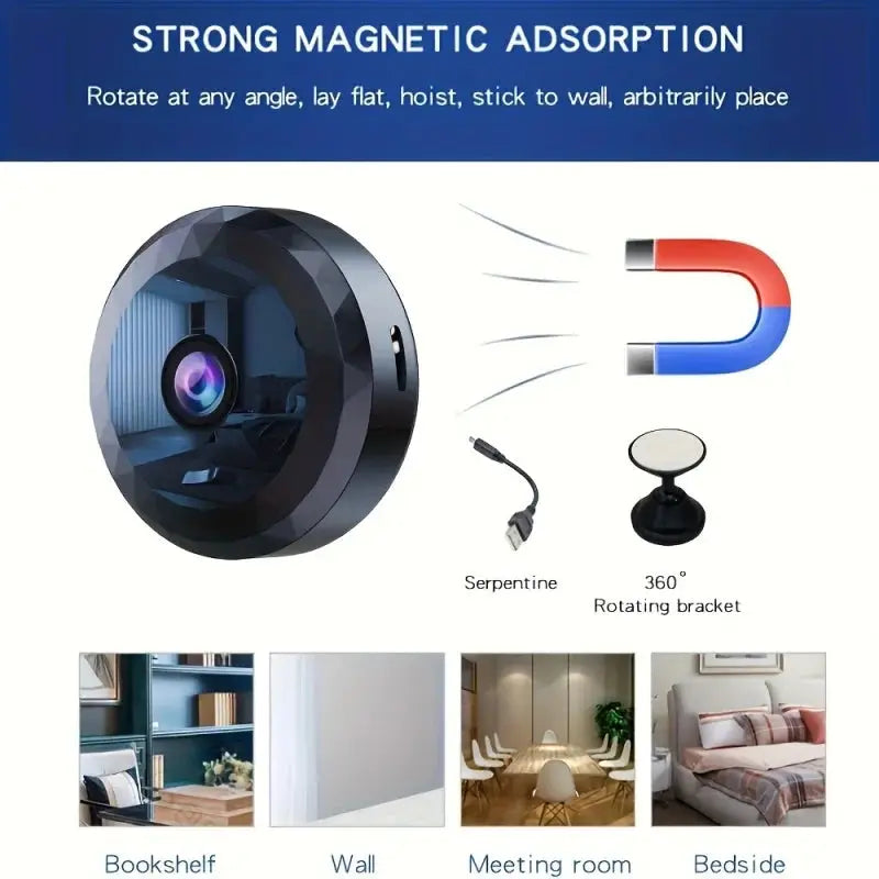 Mini WiFi Wireless Security Camera Night Vision (1080P HD) - Smokey Finds