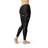 Womens Sports Stripes Black Leggings - Smokey Finds