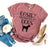 Easily Distracted By Dogs t-shirt flat lay showing graphic print detail