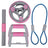 Multifunctional Abdominal Wheel Pull Strap Gym Fitness Training Set - Smokey Finds