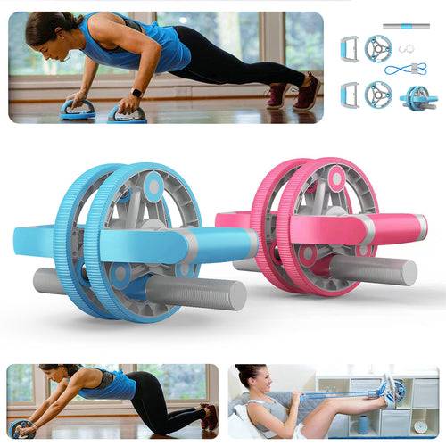 Multifunctional Abdominal Wheel Pull Strap Gym Fitness Training Set - Smokey Finds