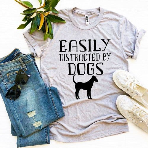 Dog lover graphic tee in black, Bella Canvas ring-spun cotton, front view