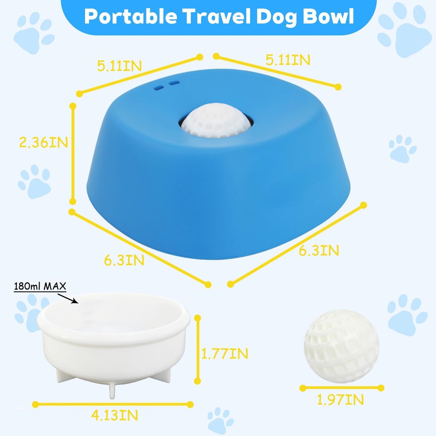 Pet Slow Feeder Non-Slip Spherical Dog Licking Bowl Anti-Choking - Smokey Finds