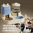 Automatic Pet Feeder With 2200mL-74oz Water Fountain, 1800mL - Smokey Finds